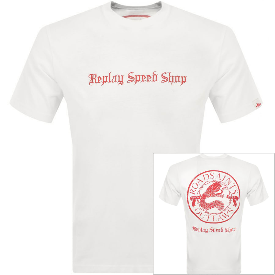 Image number 1 for Replay Logo T Shirt White