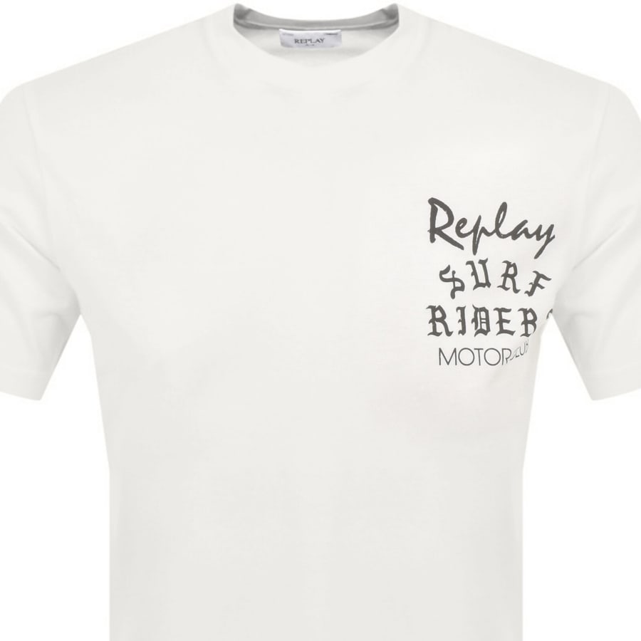 Image number 2 for Replay Logo T Shirt White