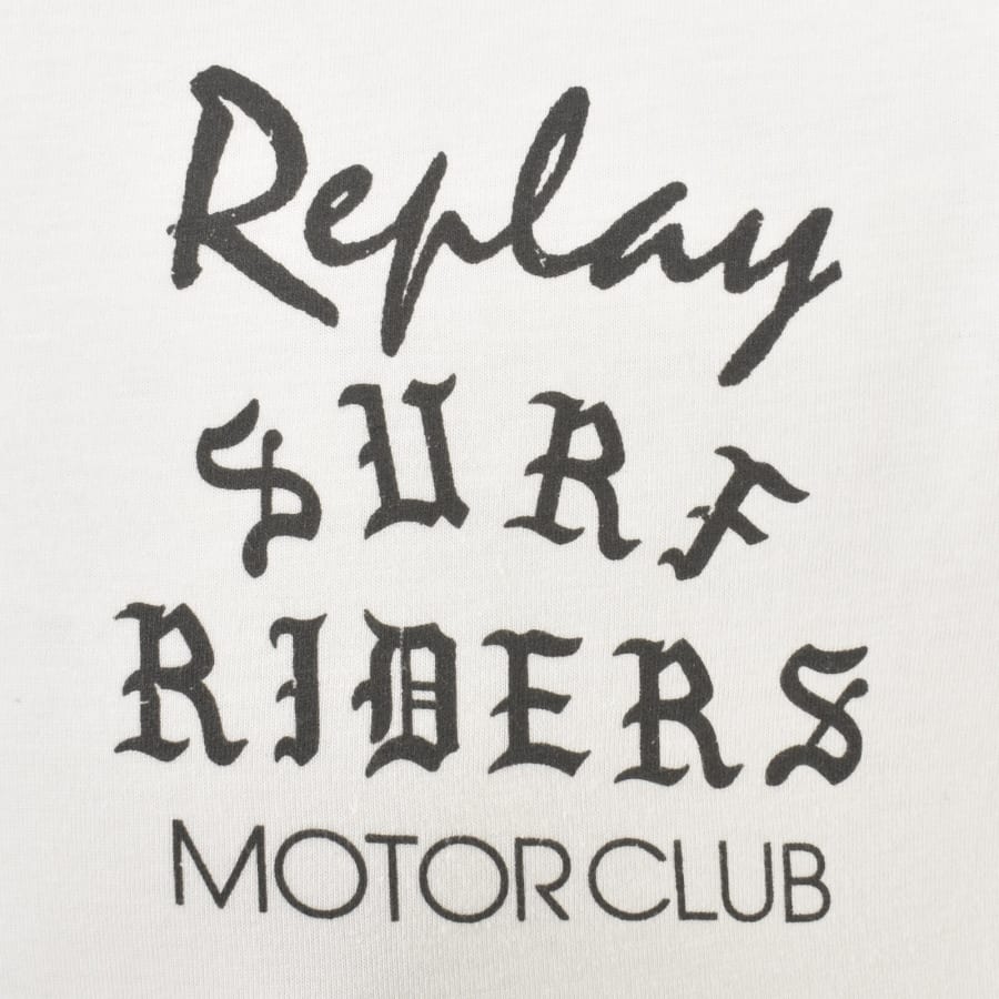 Image number 3 for Replay Logo T Shirt White