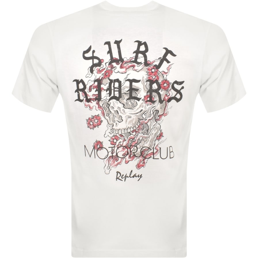 Image number 5 for Replay Logo T Shirt White