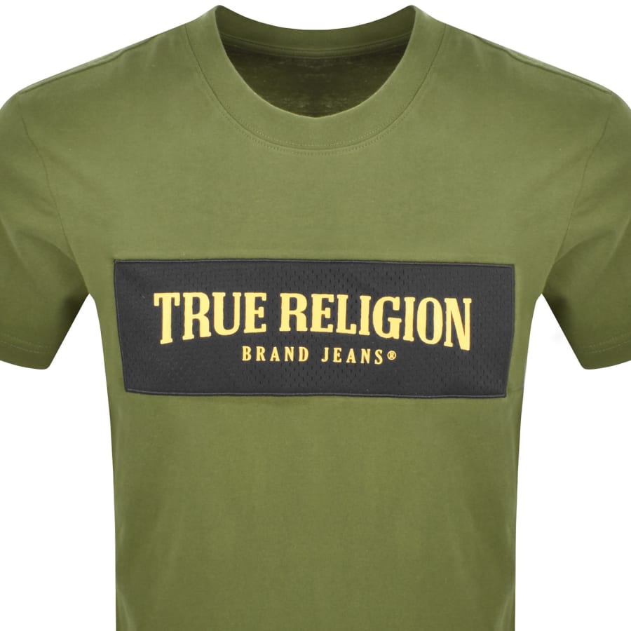 Image number 2 for True Religion Mesh Box Logo T Shirt Chive