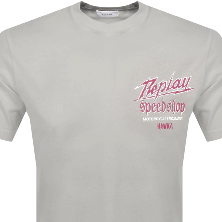 Image number 2 for Replay Logo T Shirt Grey