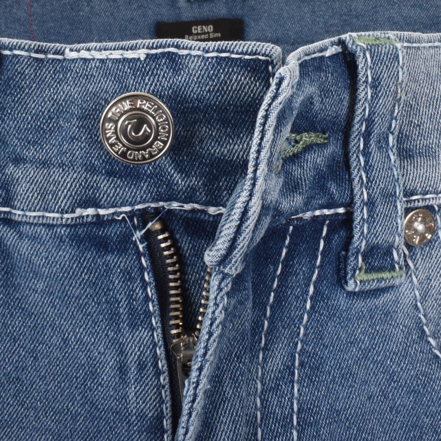 Image number 5 for True Religion Geno Big T Flap Slim Jeans Blue