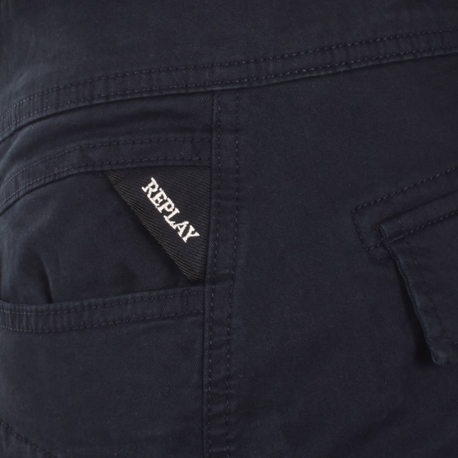 Image number 3 for Replay Joe Cargo Shorts Navy