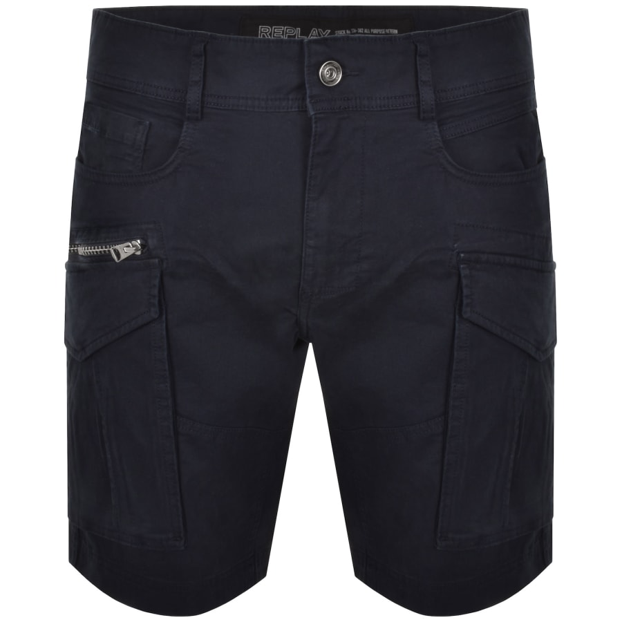 Image number 1 for Replay Joe Cargo Shorts Navy