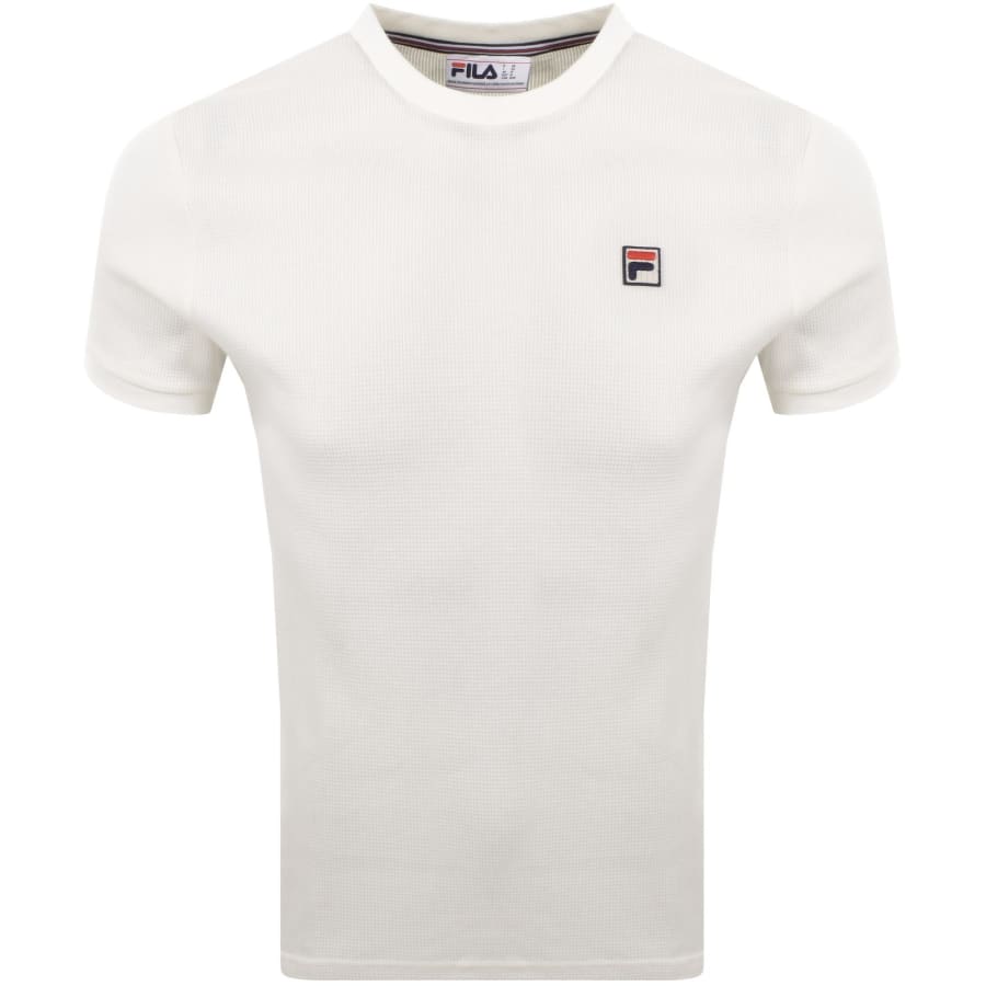 Image number 1 for Fila Vintage Waffle Ringer T Shirt Cream