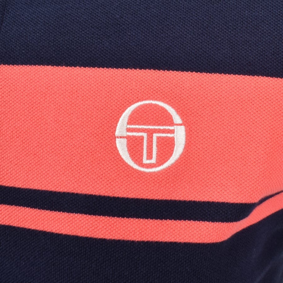 Image number 3 for Sergio Tacchini Young Line Polo T Shirt Navy