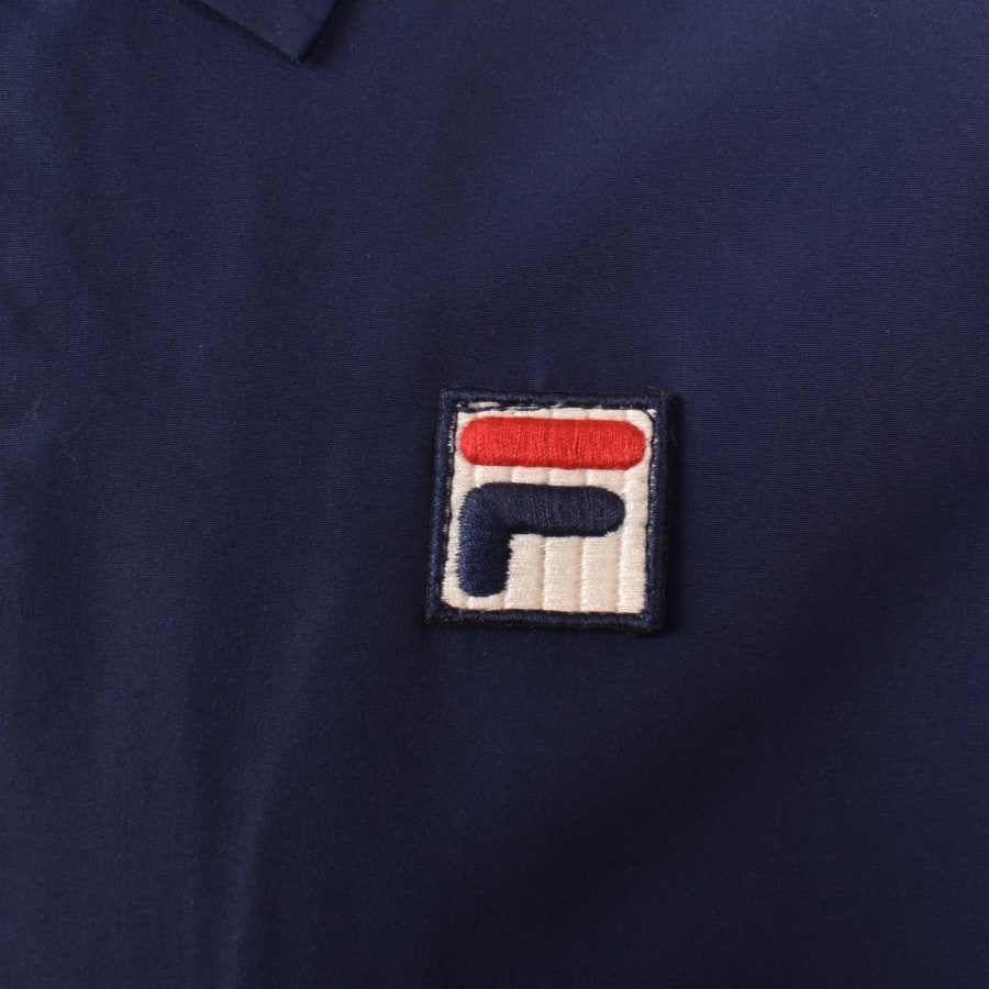 Image number 3 for Fila Vintage Bates Coach Jacket Navy
