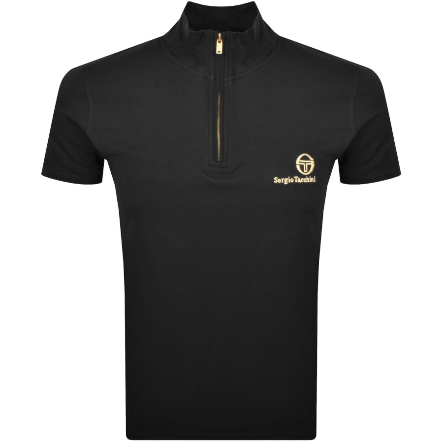 Image number 1 for Sergio Tacchini Daytone Funnel Neck Top Black