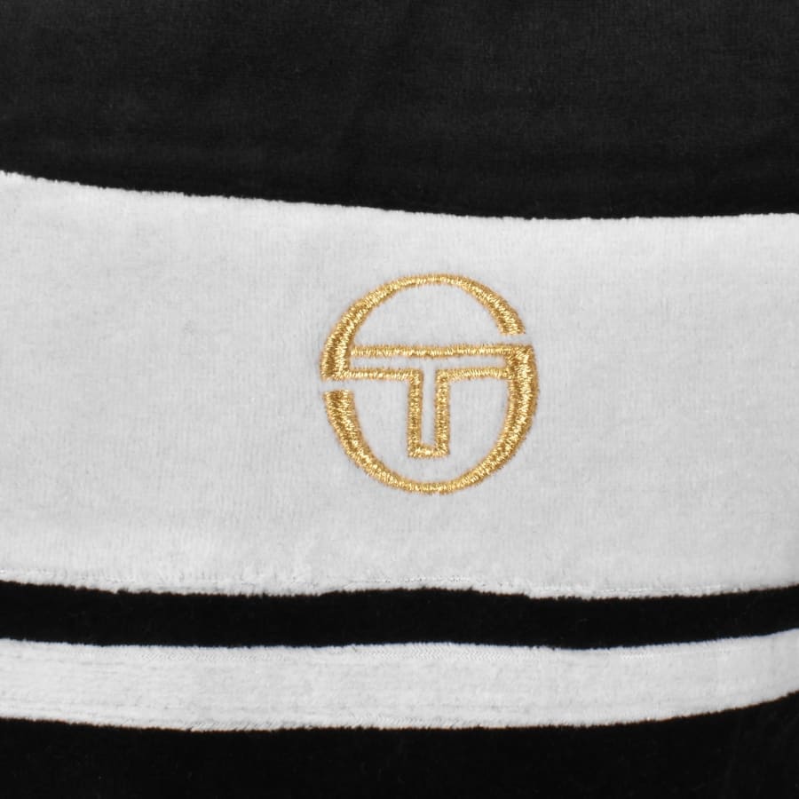 Image number 3 for Sergio Tacchini Damarindo Velour Track Top Black