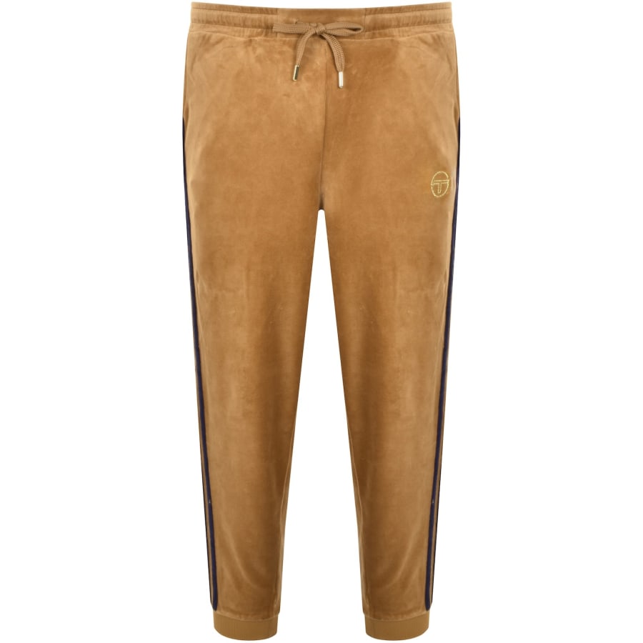 Image number 3 for Sergio Tacchini Damarindo Velour Tracksut Almond