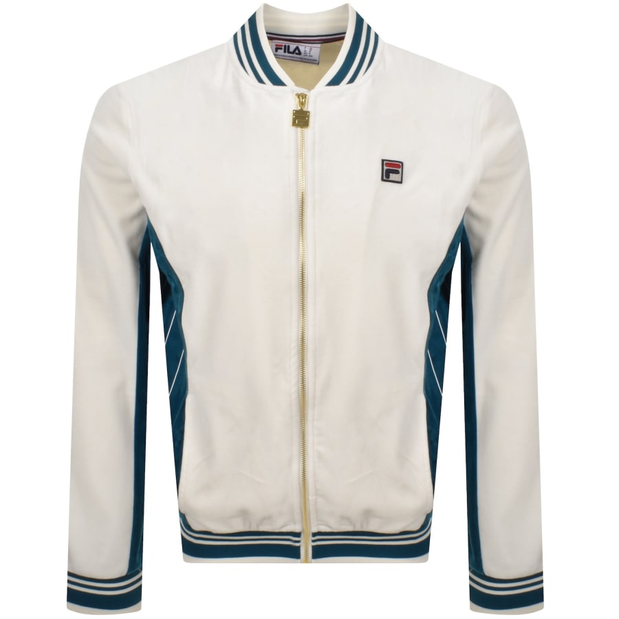 Image number 1 for Fila Vintage Miguel Track Jacket Cream