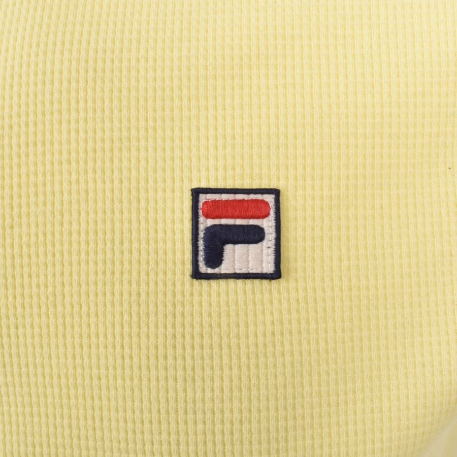 Image number 3 for Fila Vintage Benjamin Polo T Shirt Yellow