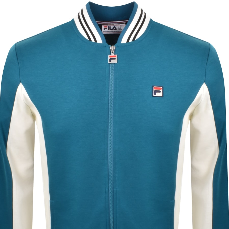 Image number 2 for Fila Vintage Settanta Zip Track Top Green