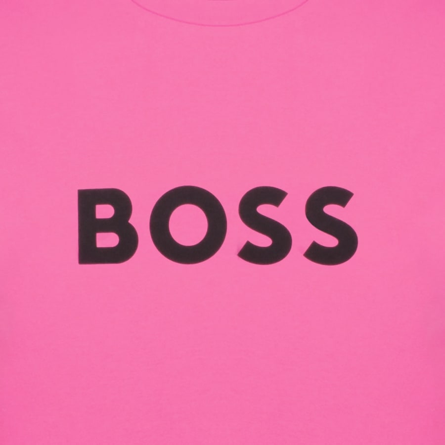 Image number 3 for BOSS Logo T Shirt Pink