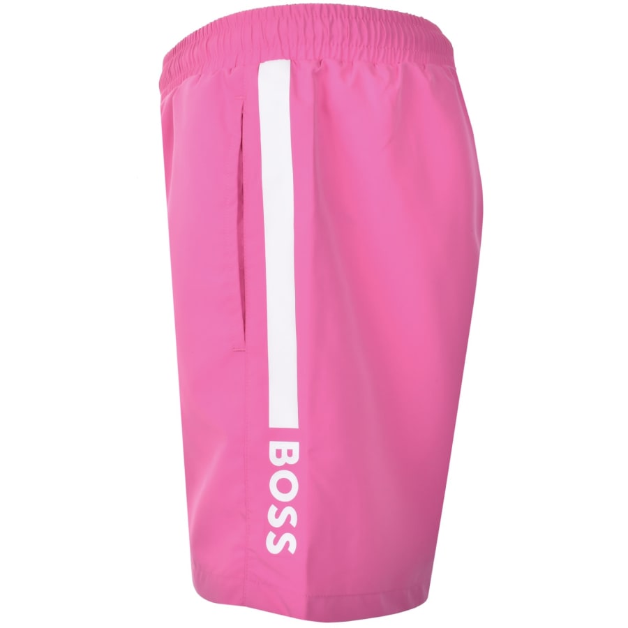 Image number 4 for BOSS Dolphin Swim Shorts Pink