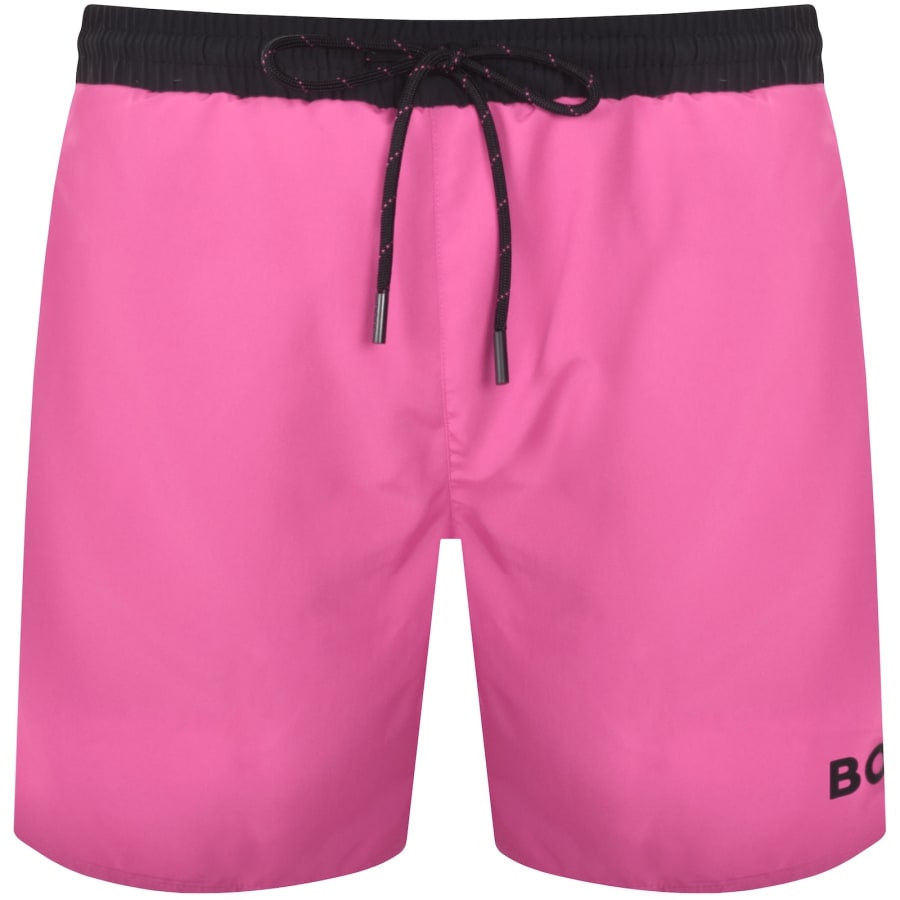 Image number 2 for BOSS Starfish Swim Shorts Pink
