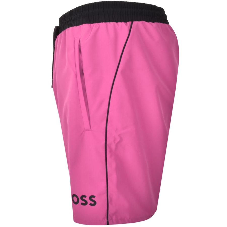 Image number 5 for BOSS Starfish Swim Shorts Pink