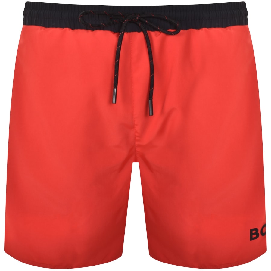 Image number 2 for BOSS Starfish Swim Shorts Red