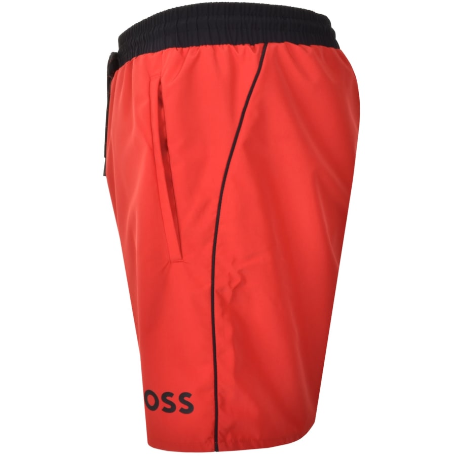 Image number 5 for BOSS Starfish Swim Shorts Red