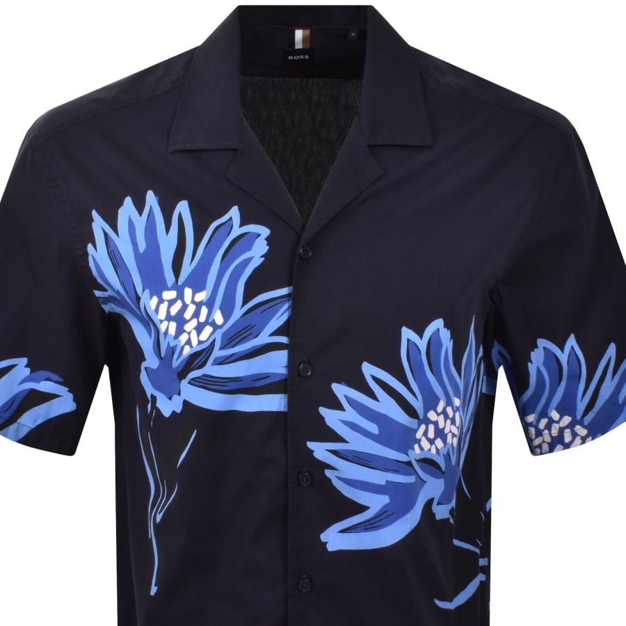 Image number 2 for BOSS C Lars Short Sleeve Shirt Blue
