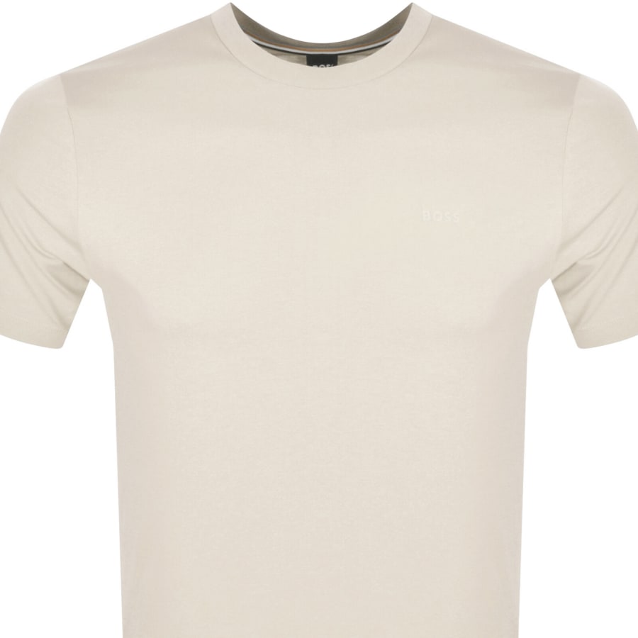 Image number 2 for BOSS Thompson 01 Logo T Shirt Cream