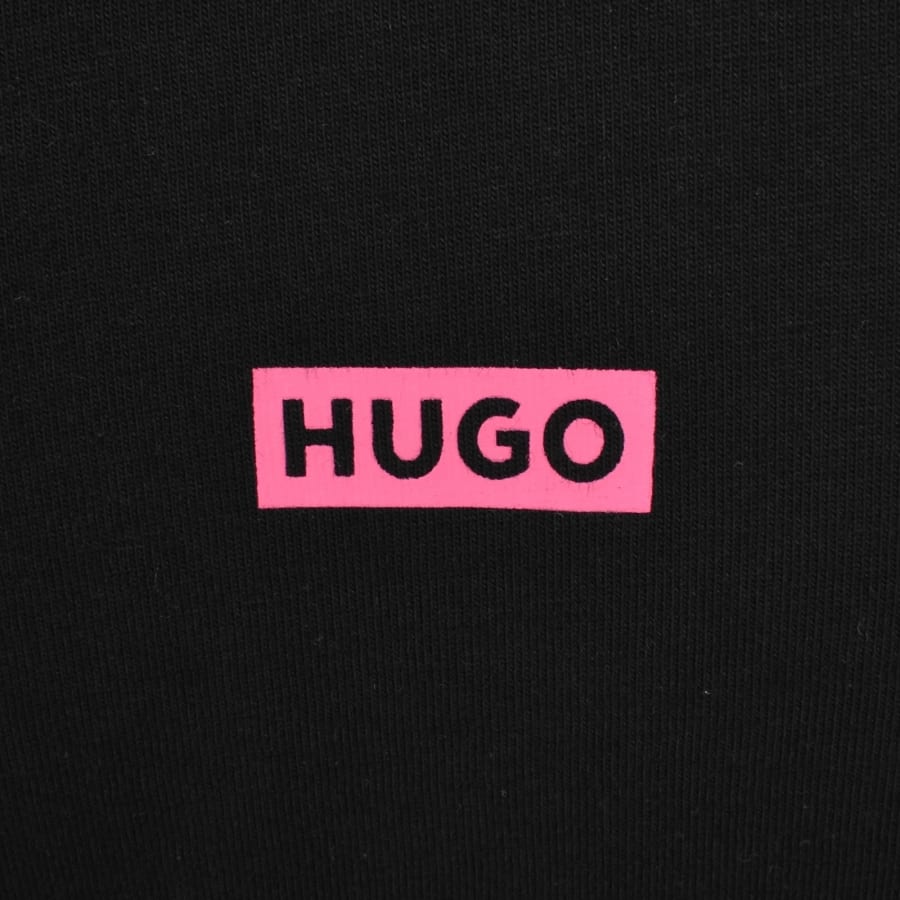 Image number 4 for HUGO Blue Nalono T Shirt Black