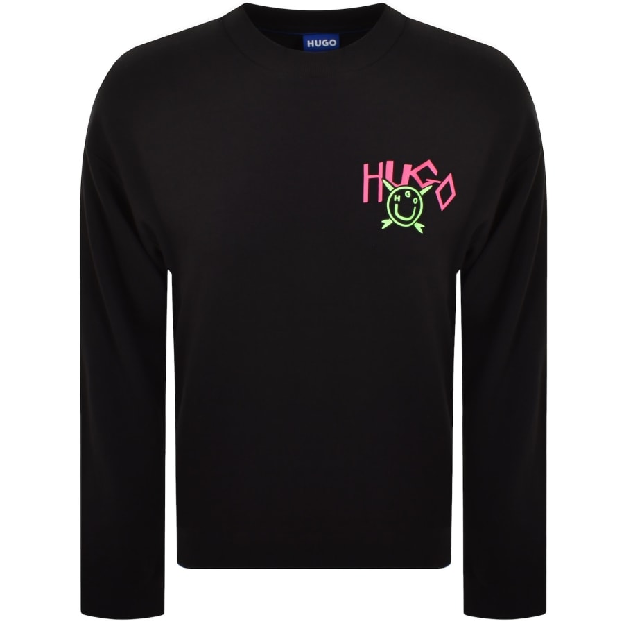 Image number 2 for HUGO Blue Nigotil Sweatshirt Black