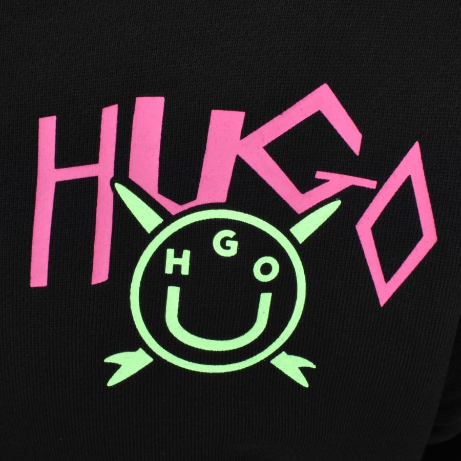 Image number 4 for HUGO Blue Nigotil Sweatshirt Black