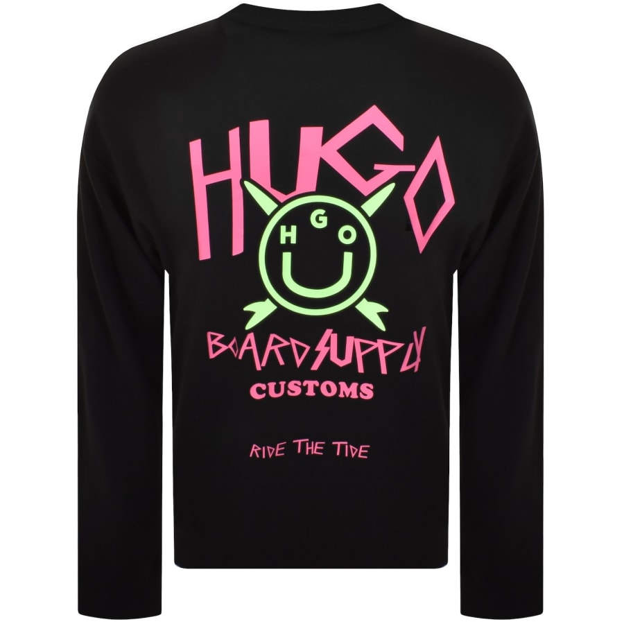 Image number 5 for HUGO Blue Nigotil Sweatshirt Black