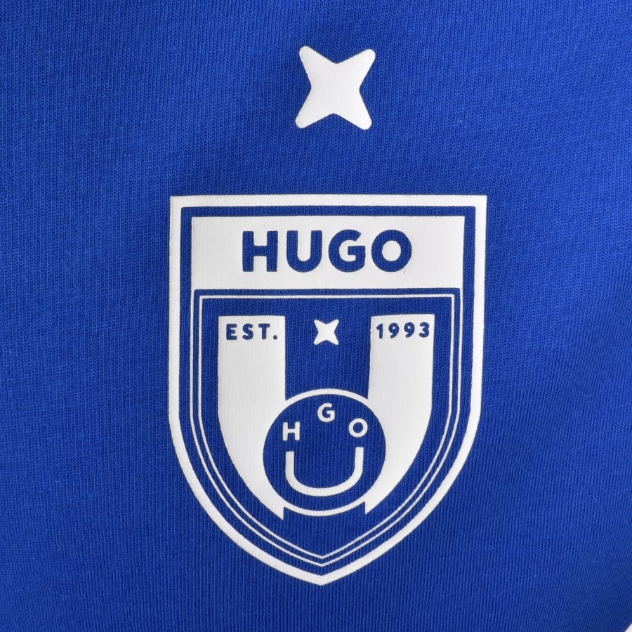 Image number 4 for HUGO Blue Nebulop T Shirt Blue