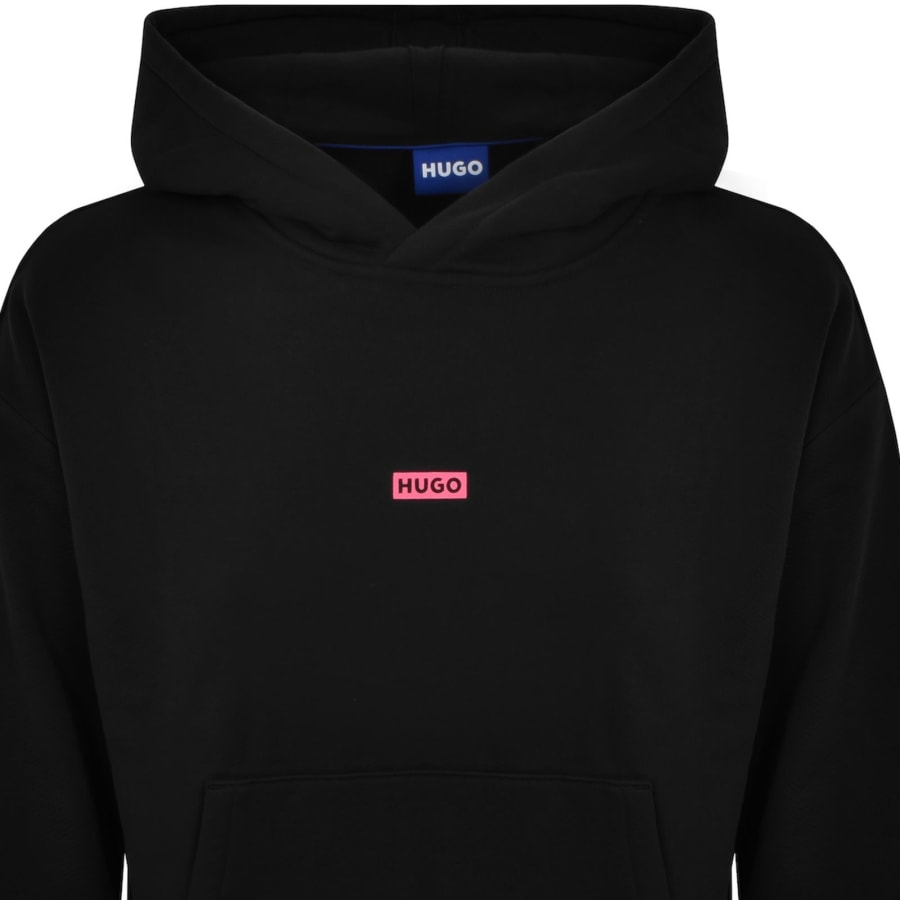 Image number 3 for HUGO Blue Nazardo Hoodie Black