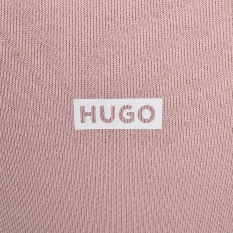 Image number 4 for HUGO Blue Nazardo Hoodie Pink