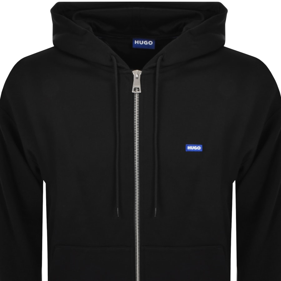 Image number 2 for HUGO Blue Nadarasi Hoodie Black