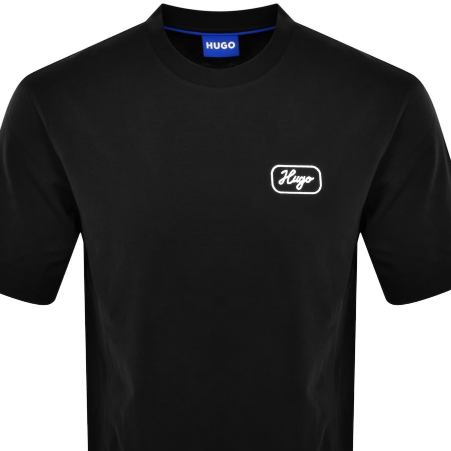 Image number 3 for HUGO Blue Nampie T Shirt Black