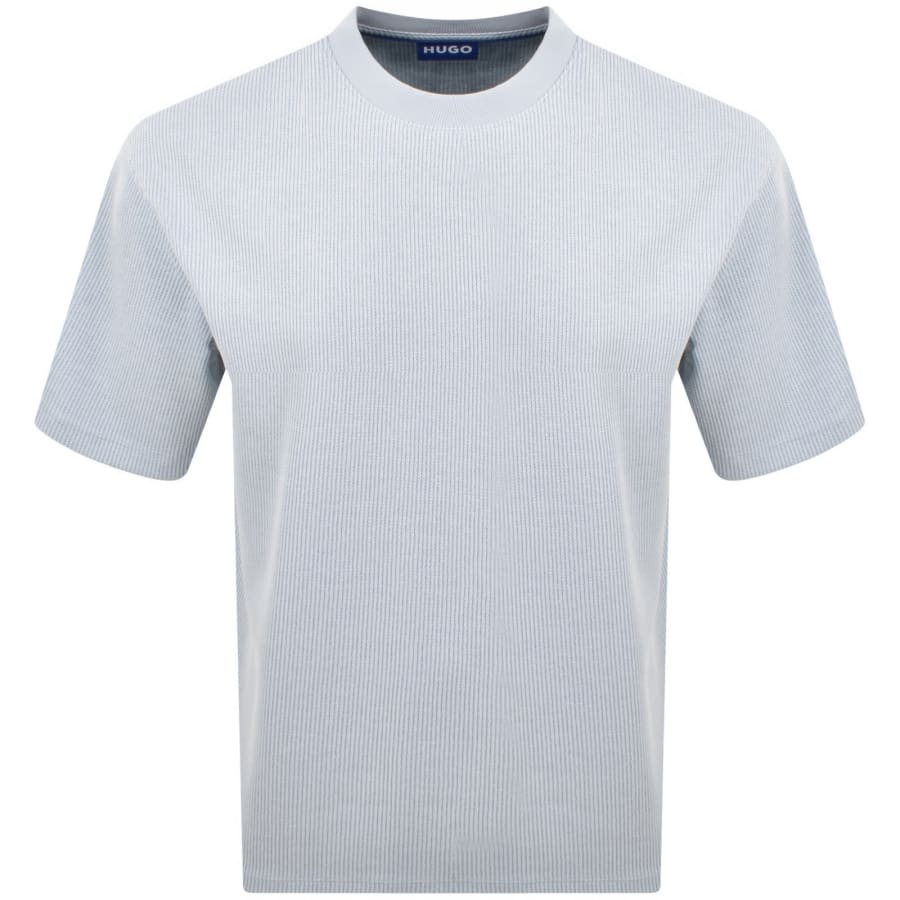 Image number 2 for HUGO Blue Nuwaffle T Shirt Blue