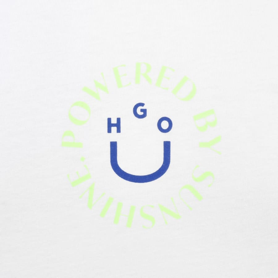 Image number 4 for HUGO Blue Napoka T Shirt White