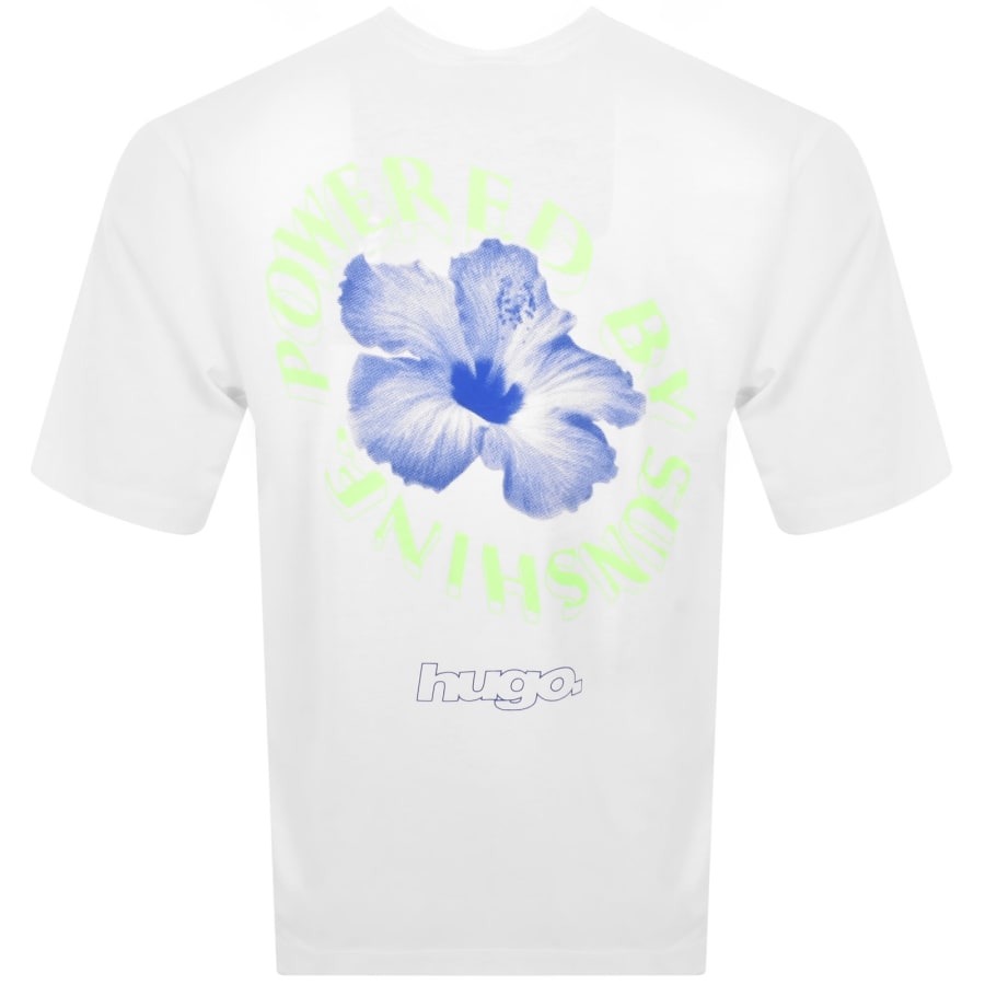Image number 5 for HUGO Blue Napoka T Shirt White