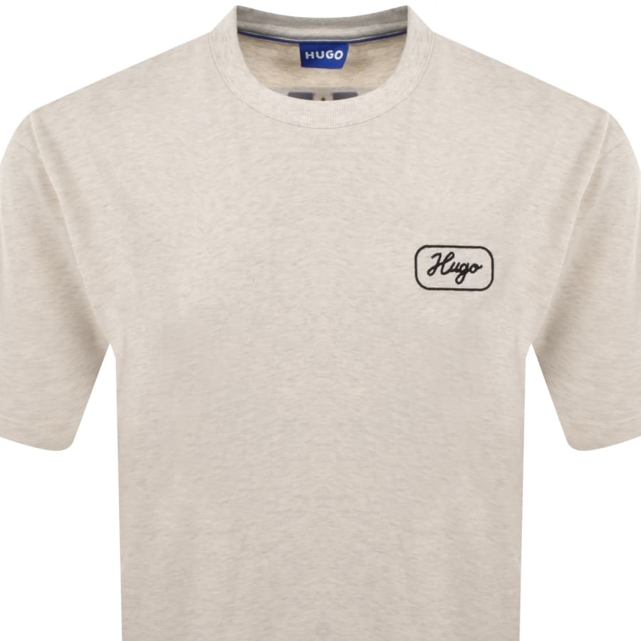 Image number 3 for HUGO Blue Nampie T Shirt Beige