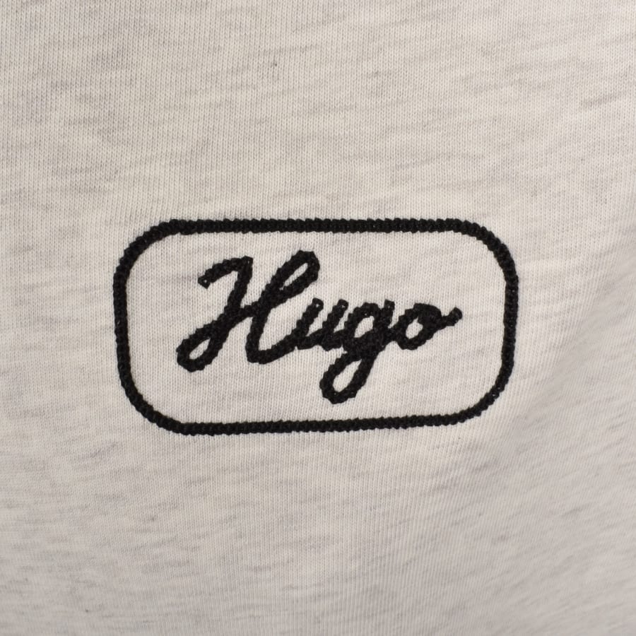 Image number 4 for HUGO Blue Nampie T Shirt Beige