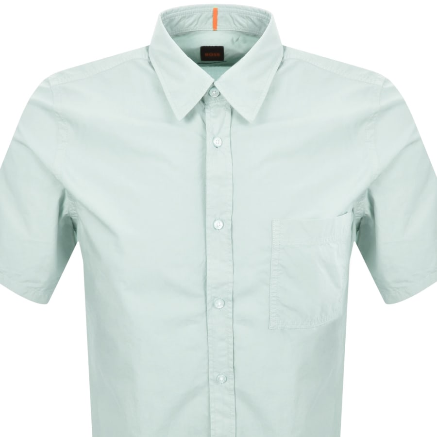Image number 2 for BOSS Relegant 6 Short Sleeved Shirt Blue