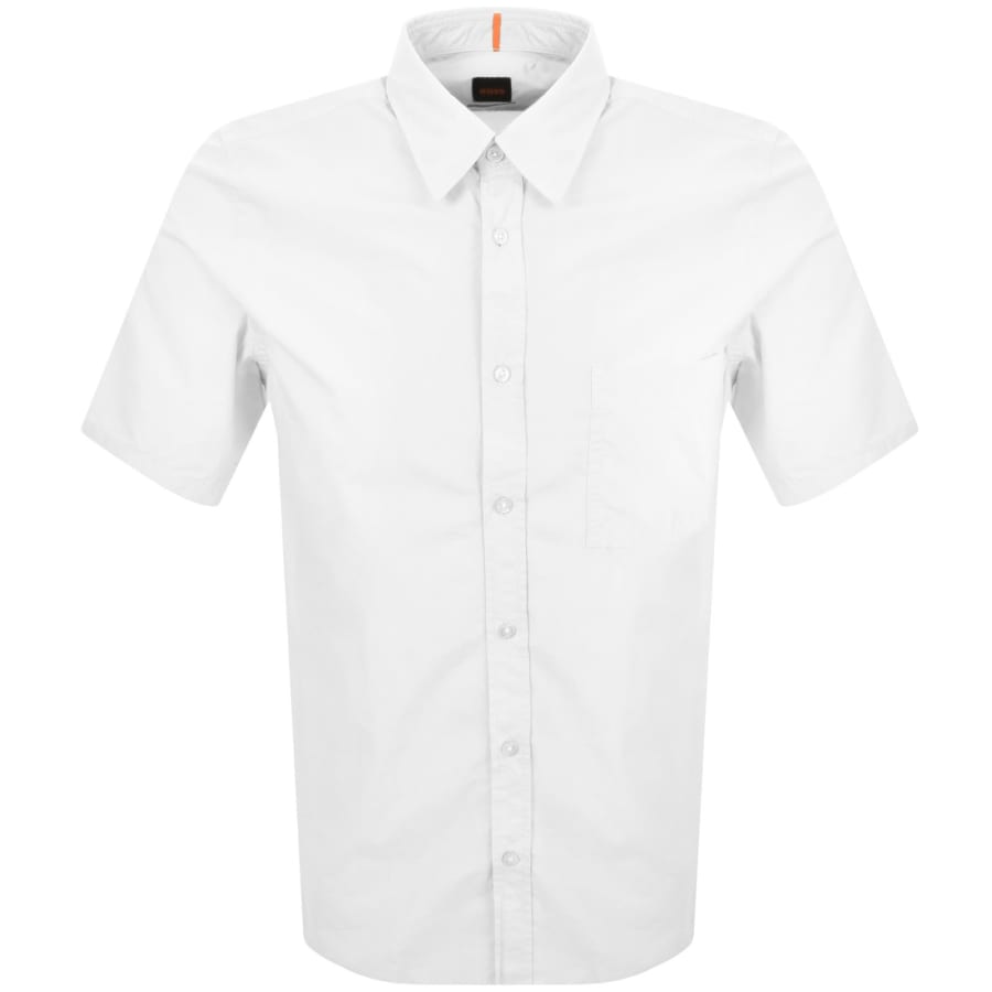 Image number 1 for BOSS Relegant 6 Short Sleeved Shirt White