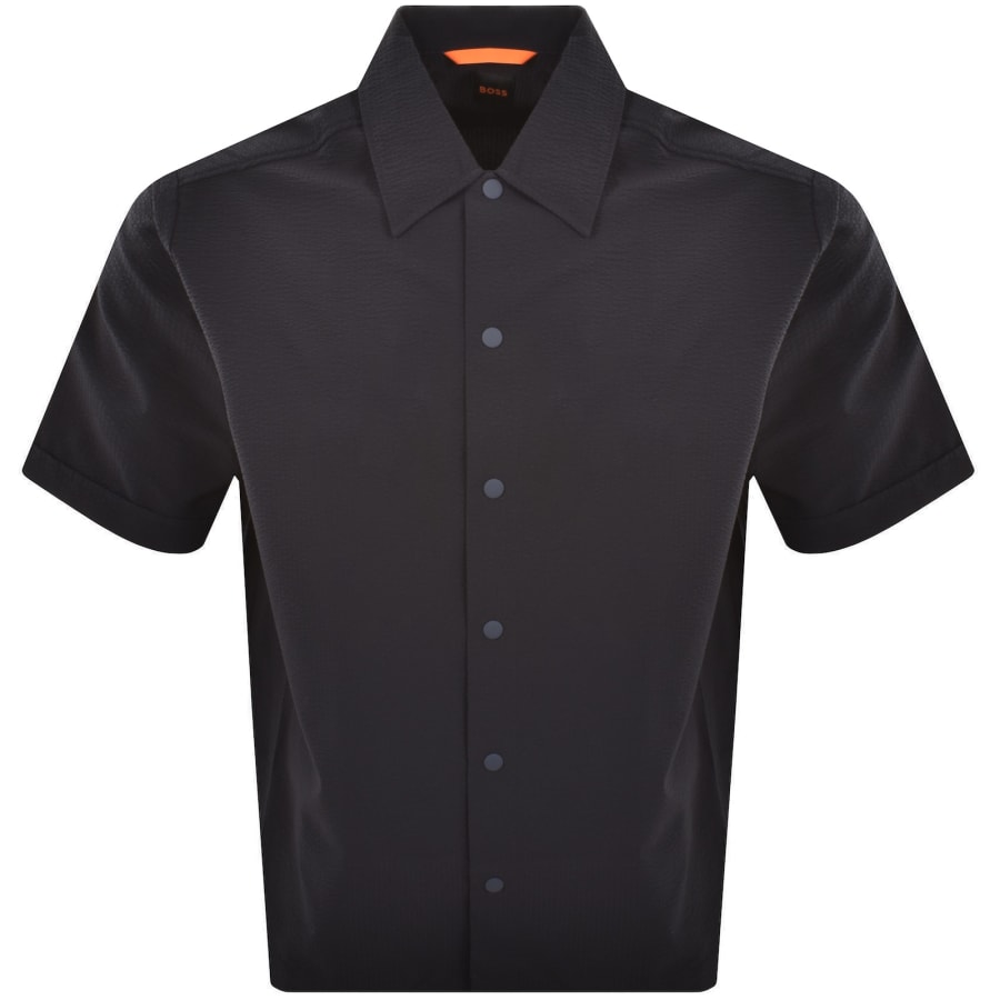Image number 1 for BOSS Lapoully Oversized Shirt Navy