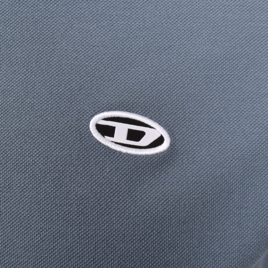 Image number 3 for Diesel Rejust D Oval Polo T Shirt Blue