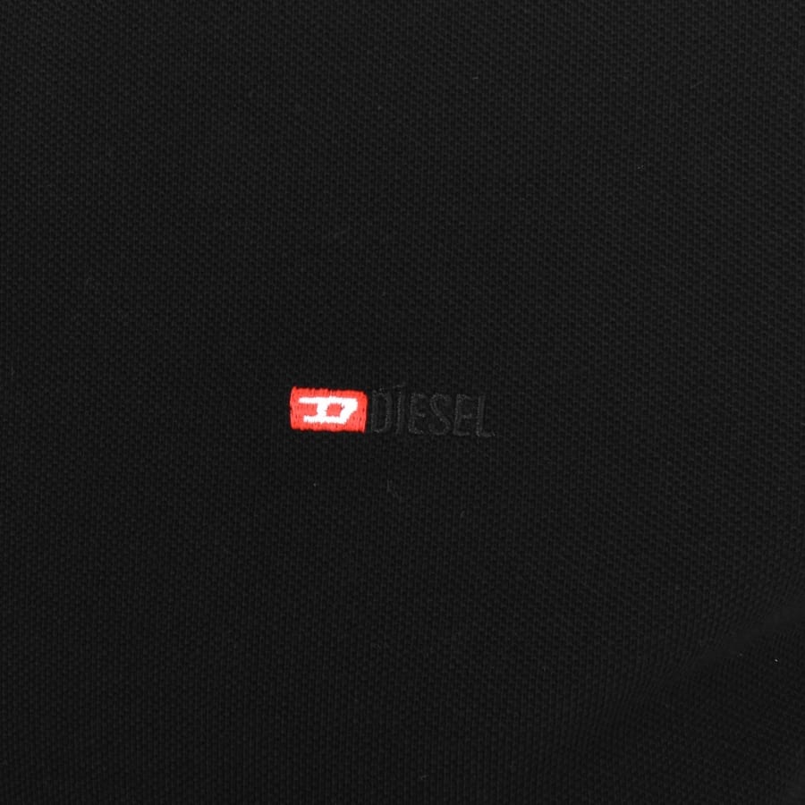 Image number 3 for Diesel T Ferry Microdiv Polo T Shirt Black
