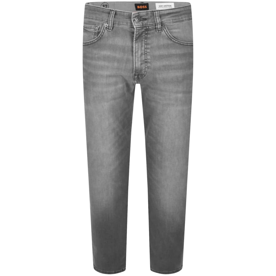 Image number 2 for BOSS Re Maine Regular Fit Mid Wash Jeans Grey