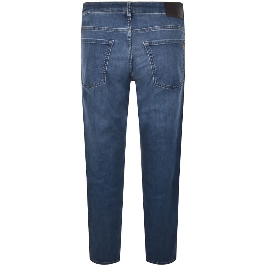 Image number 3 for BOSS Re Maine Regular Fit Dark Wash Jeans Blue