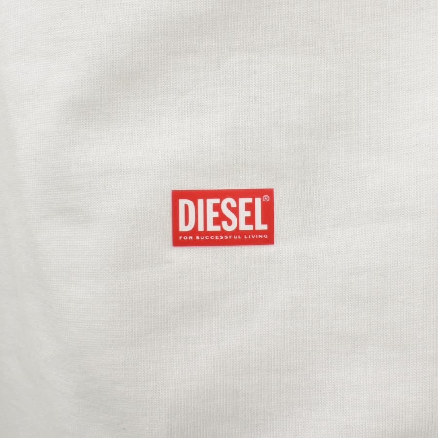 Image number 4 for Diesel T Adjust Slits T Shirt Off White