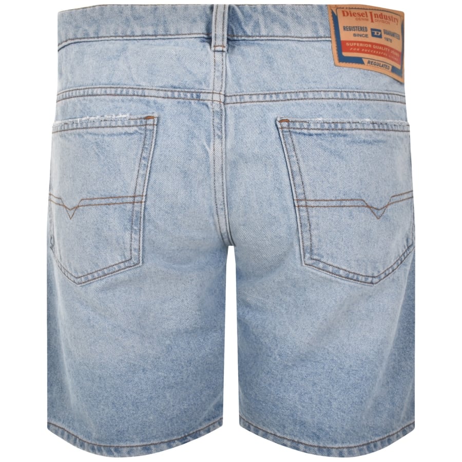 Image number 3 for Diesel Fin Denim Shorts Light Wash Blue