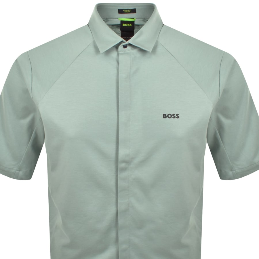 Image number 2 for BOSS B Excurse S Short Sleeve Shirt Green
